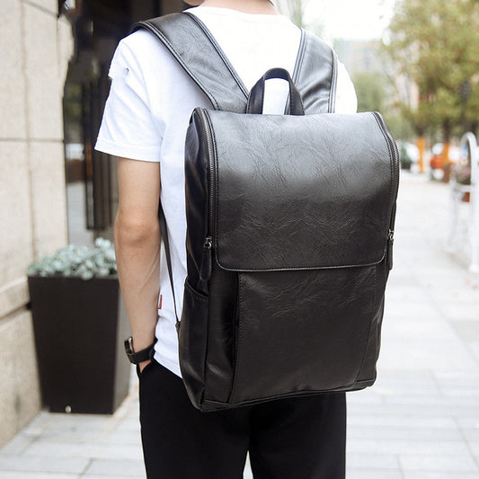 New Korean Version Of Soft Outdoor Backpack Student School Bag Leisure Bag British Computer Soft