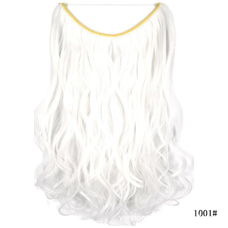 Women's One-piece Seamless Hair Extension Wig Set