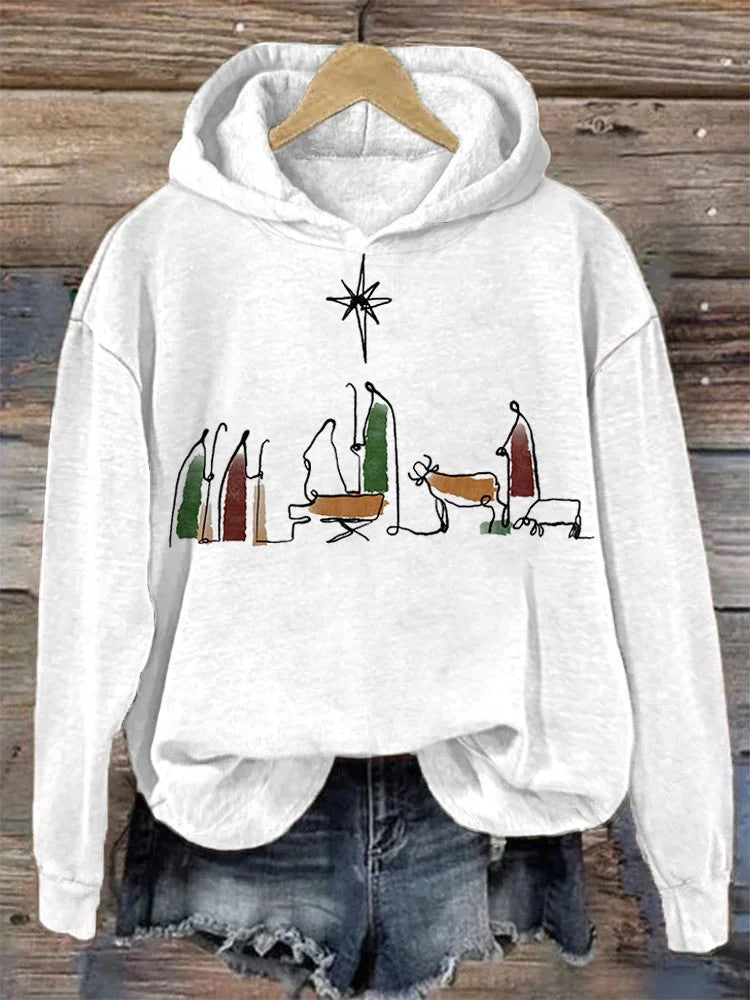 Womens 3D Digital Print Hoodie From Europe And The US