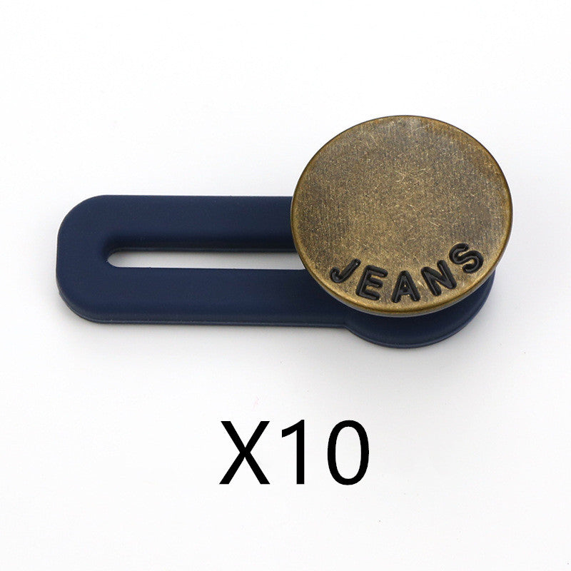 No Sew Jeans With Adjustable Expansion Waist Button