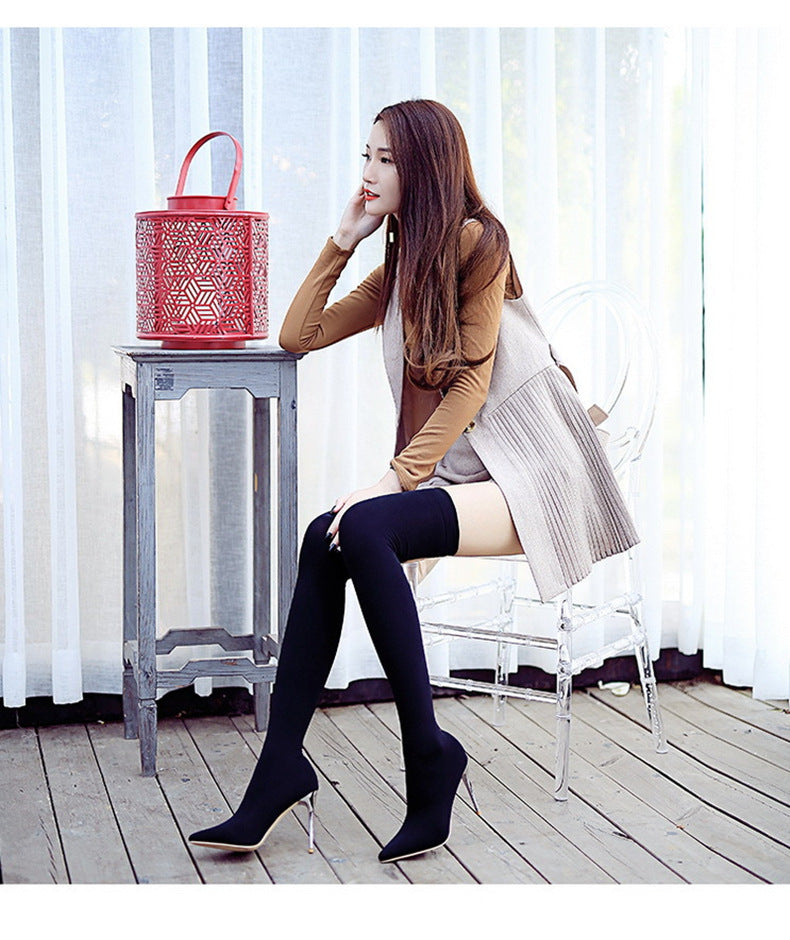 Over The Knee Fake Calf Fake Thigh Bottoming Pantyhose Winter
