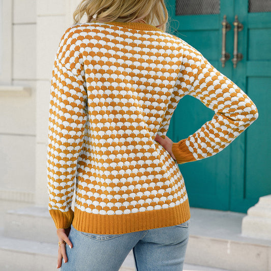 Round Neck Sweater Plus Size For Women