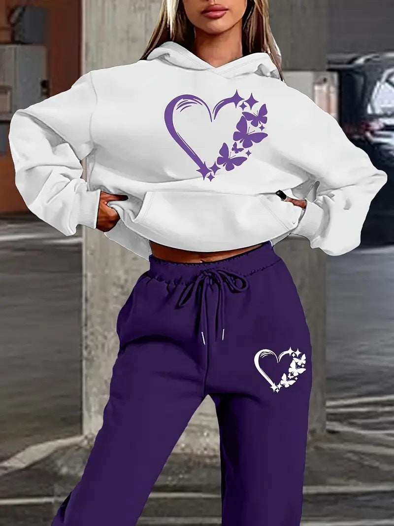 Polyester Sweatersæt Hættetrøje Sport