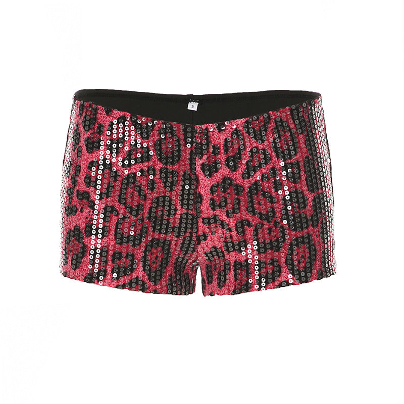 Spring And Summer Women's Clothing Fashion Low Waist Sequined Shorts