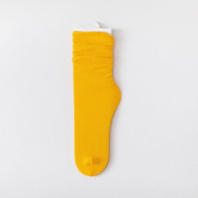 Women's Spring And Summer Thin Candy Color Socks