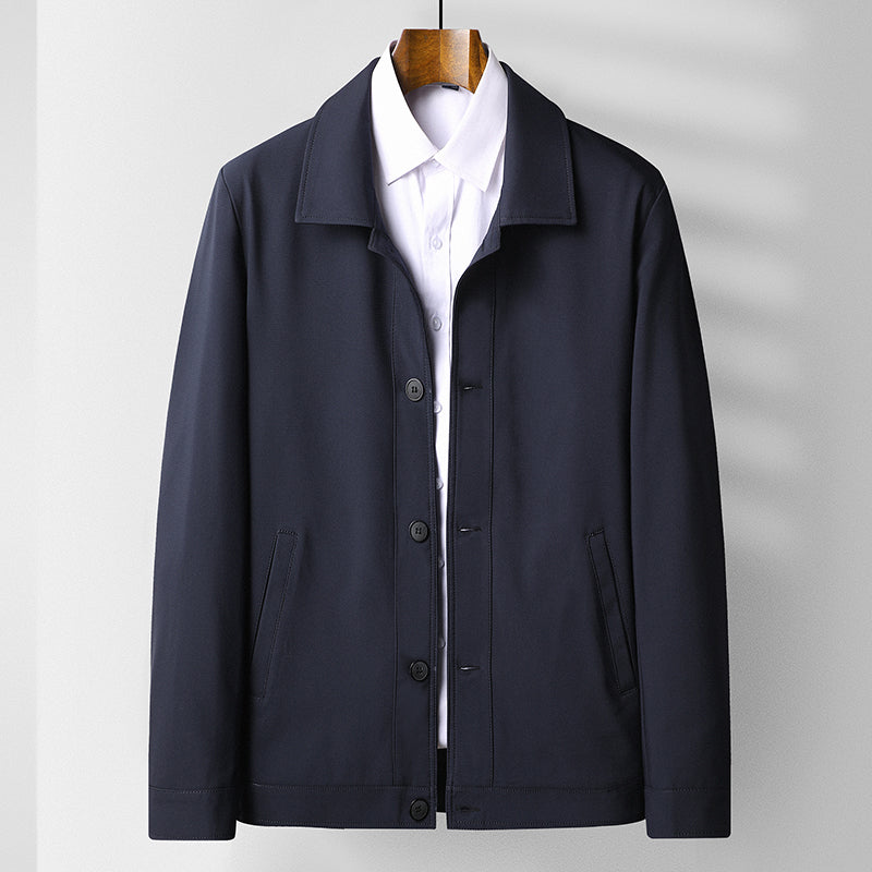 Spring And Autumn Style Middle Aged And Elderly Men Lapel Top