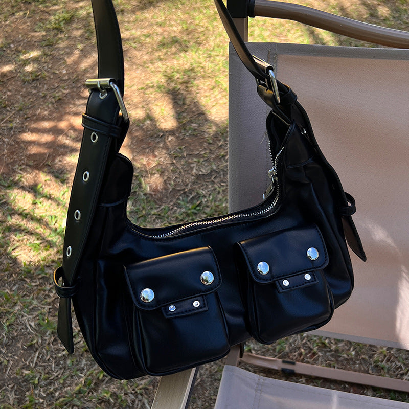 Special-interest Design Locomotive Style New High Sense Fashion Ins One Shoulder Bag