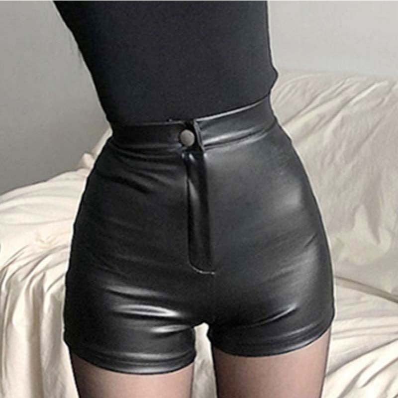 Leather Trousers Euramerican Black Tight Leisure