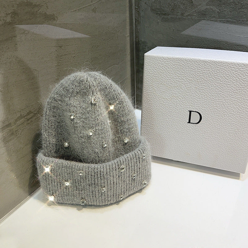 Autumn-Winter Warm And Thickening Trend All-match Sweet Knitted Toque