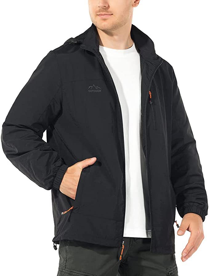 Men's Breathable Windbreaker Oversized Jacket