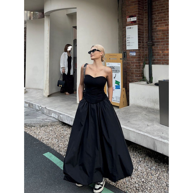 High Elastic Waist Casual Loose Temperament A- Line Skirt