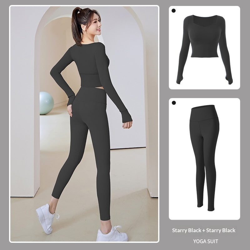 New Women's Running Training Nude Tight-fitting Fitness Exercise