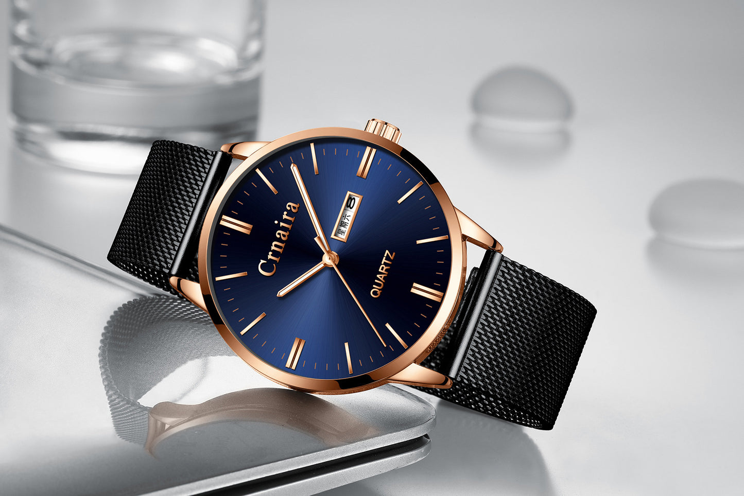 Men's Pointer Display Casual Waterproof Quartz Watch