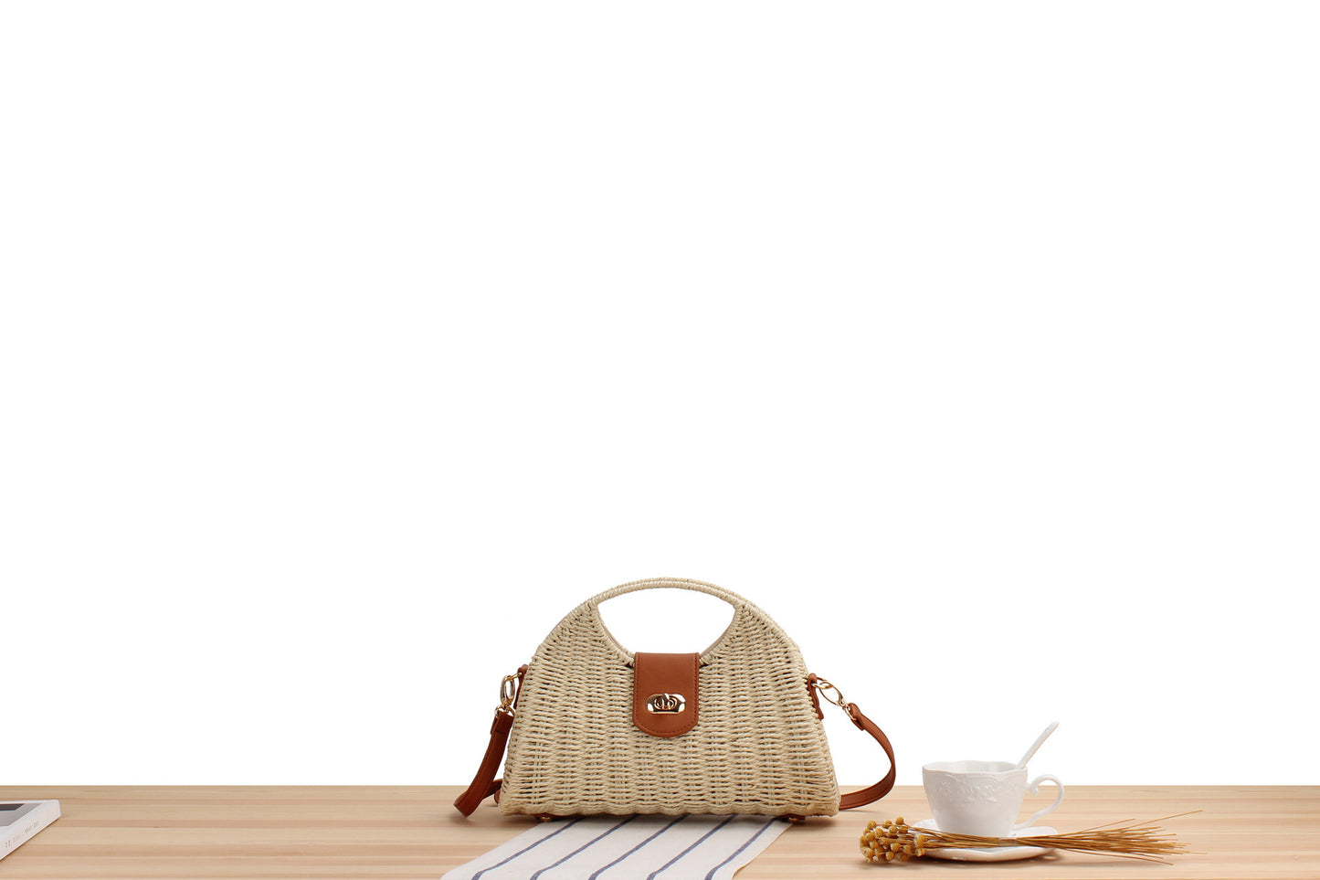 Women's Popular Special-interest Design Straw Bag Trendy Fashion Woven Messenger Bag