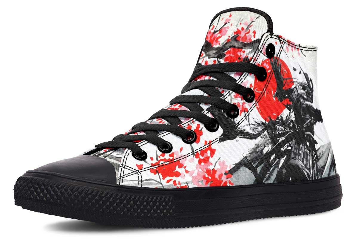 Printed Couple High-top Canvas Shoes
