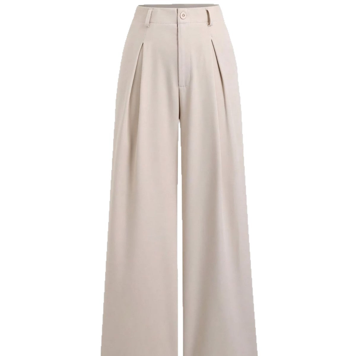 Casual Japanese-style High-waisted Slim-fit Draping Wide-leg Pants