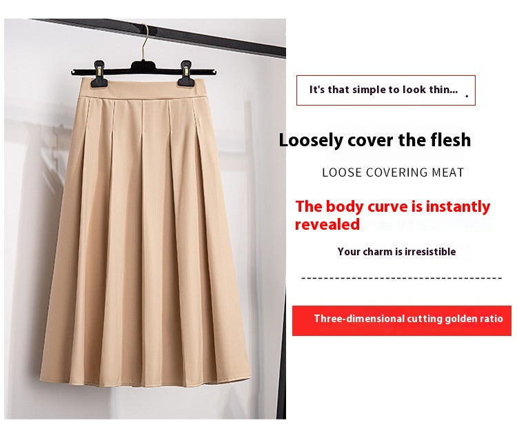 Line Skirt Slimming And Fashionable Summer Skirt Fat Sister Plus Size