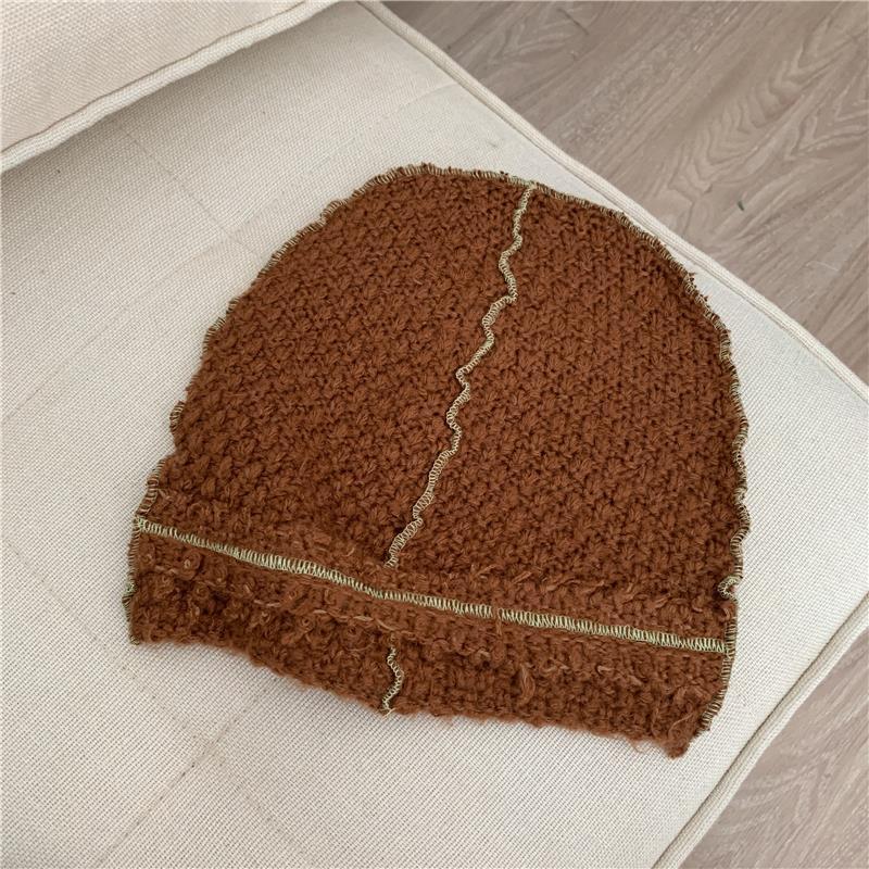 Knitted Wool Hat With Ear Protector