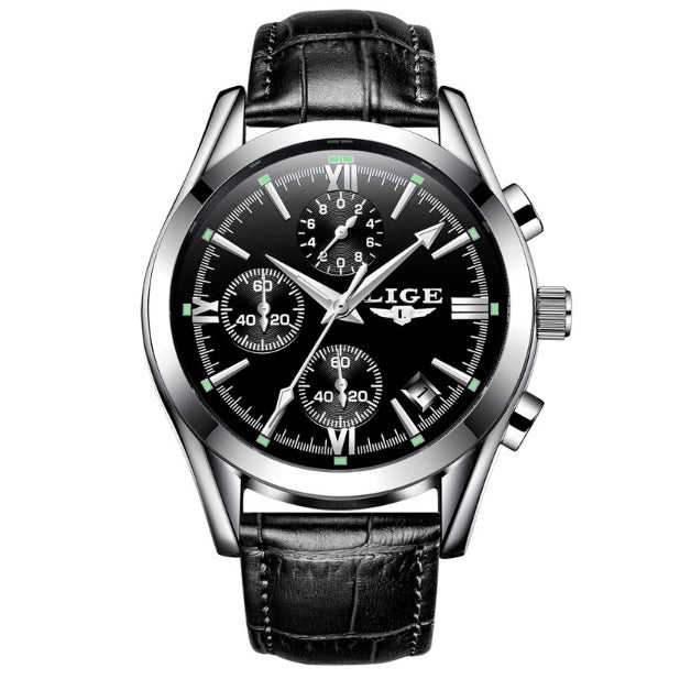 Men's Quartz Multi-function Waterproof Watch
