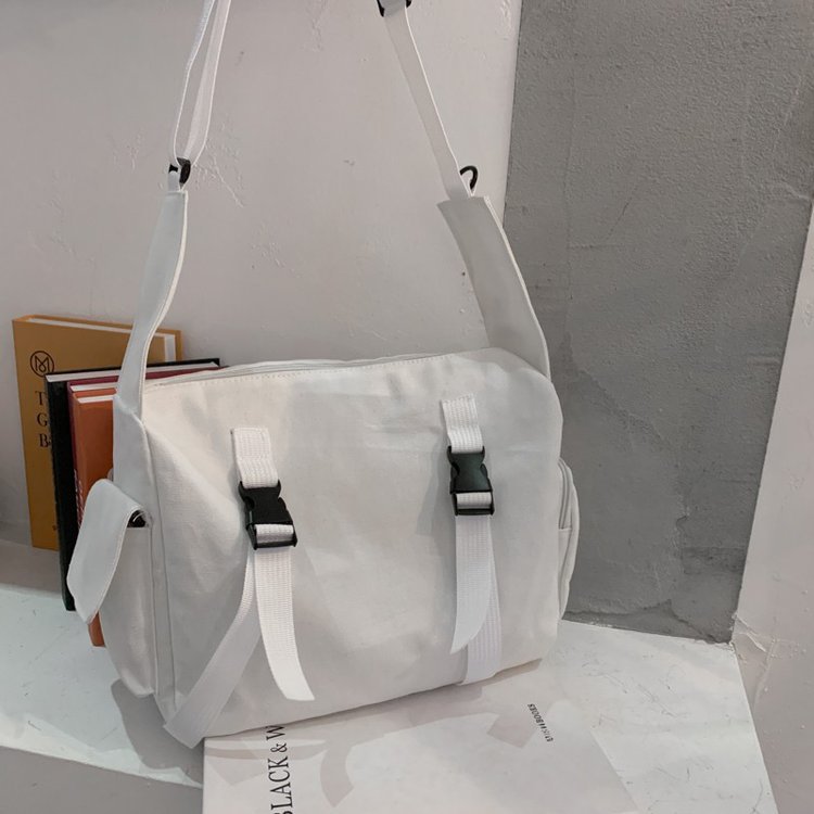 Women's Crossbody Canvas Bag Hong Kong Style Large Capacity