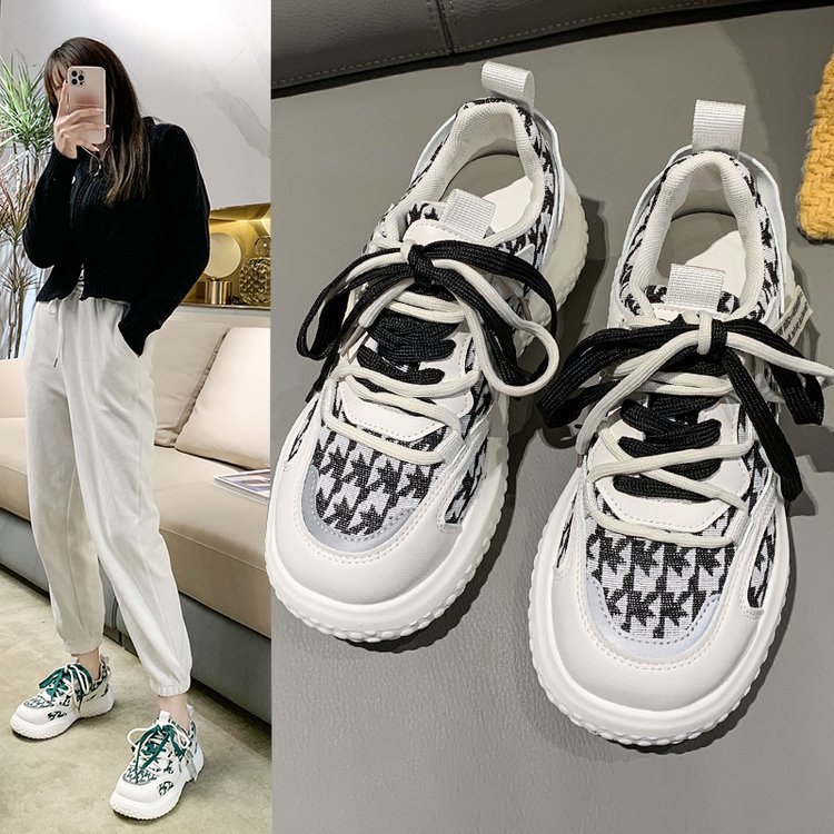 Reflective Strip Platform Running Shoes