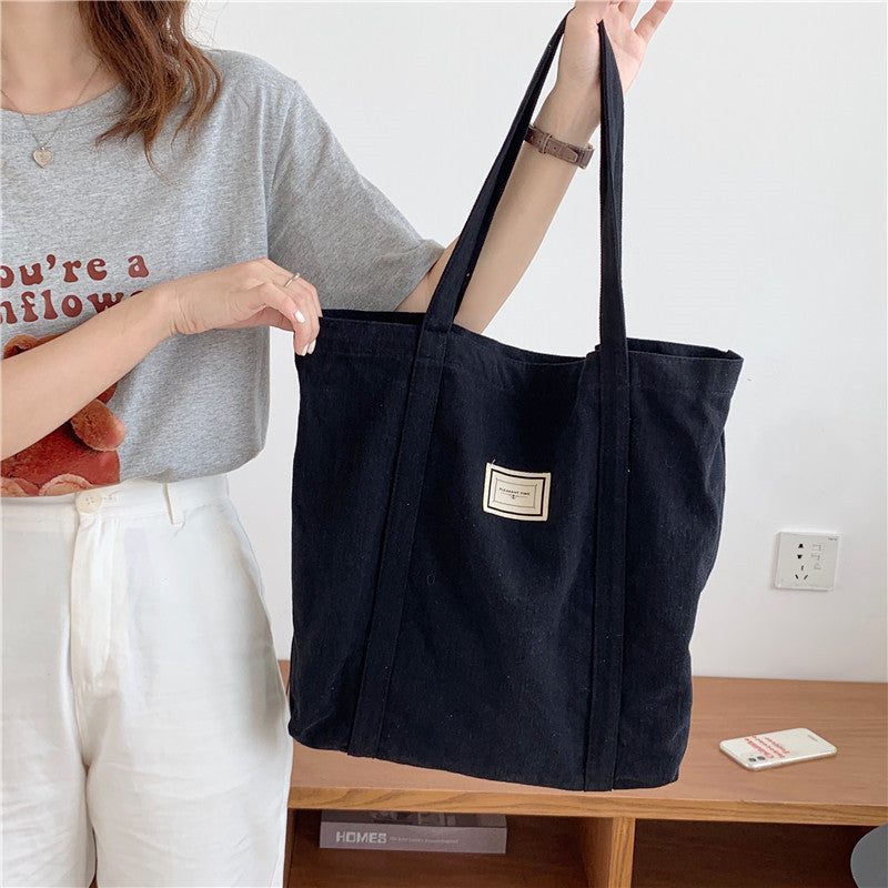 Canvas Women's College Of Arts And Arts Large Capacity Portable Cloth Bag