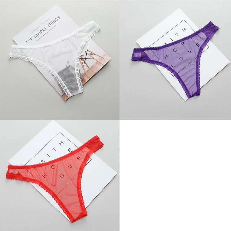 Ladies Fashion Full Transparent Panties T-Line