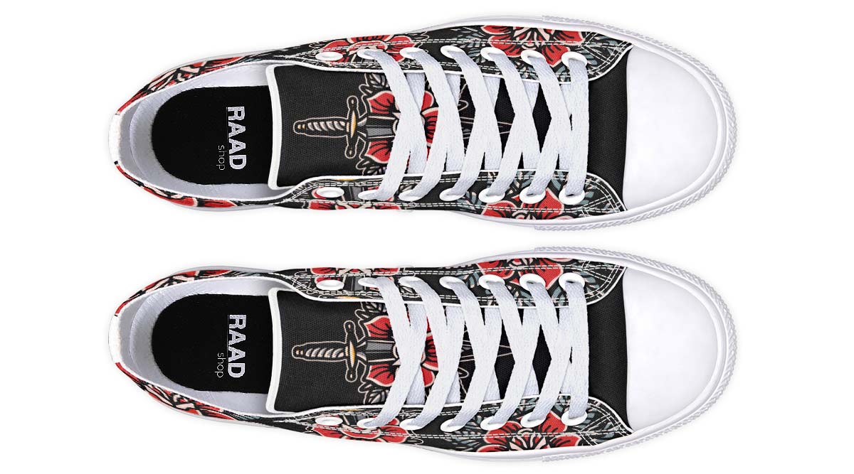 Fashion Print Couple Low-Top Canvas Shoes