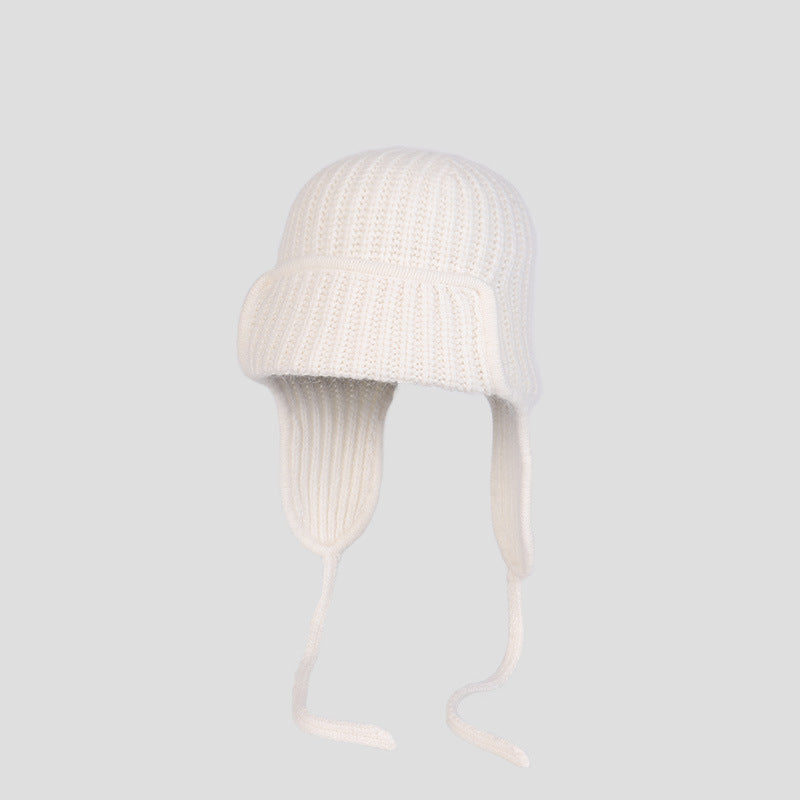 Double-layer Thickened Winter Warm Ear Protection Knitted Hat