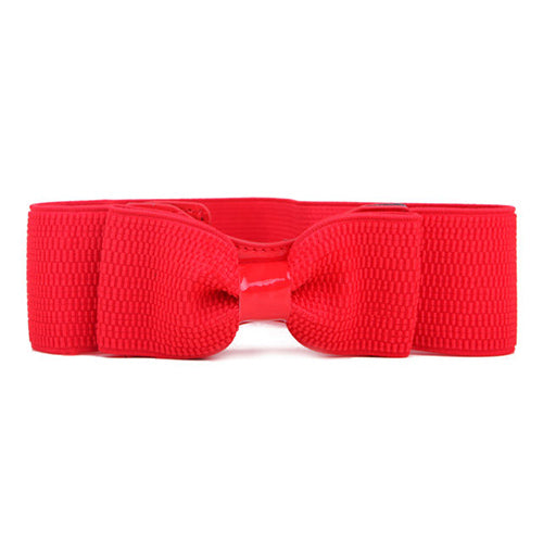 Women's Fashion Simple Bow Elastic Waistband