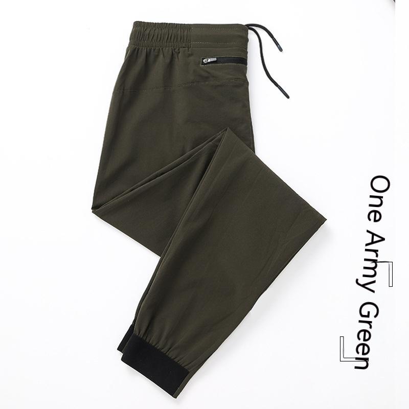 Sports Men Running Large Pocket Drawstring Skinny Pants