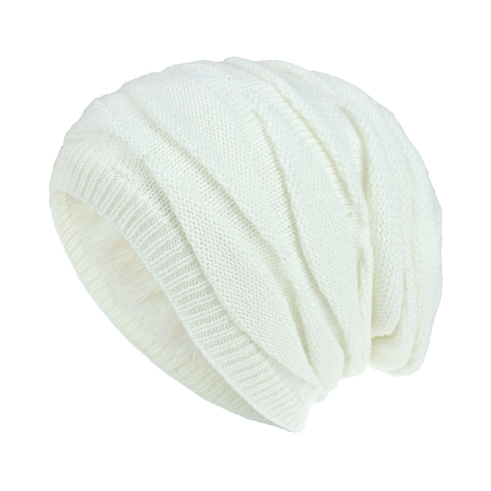 Men's And Women's Same Style Warm Fleece Wool Knitted Hat
