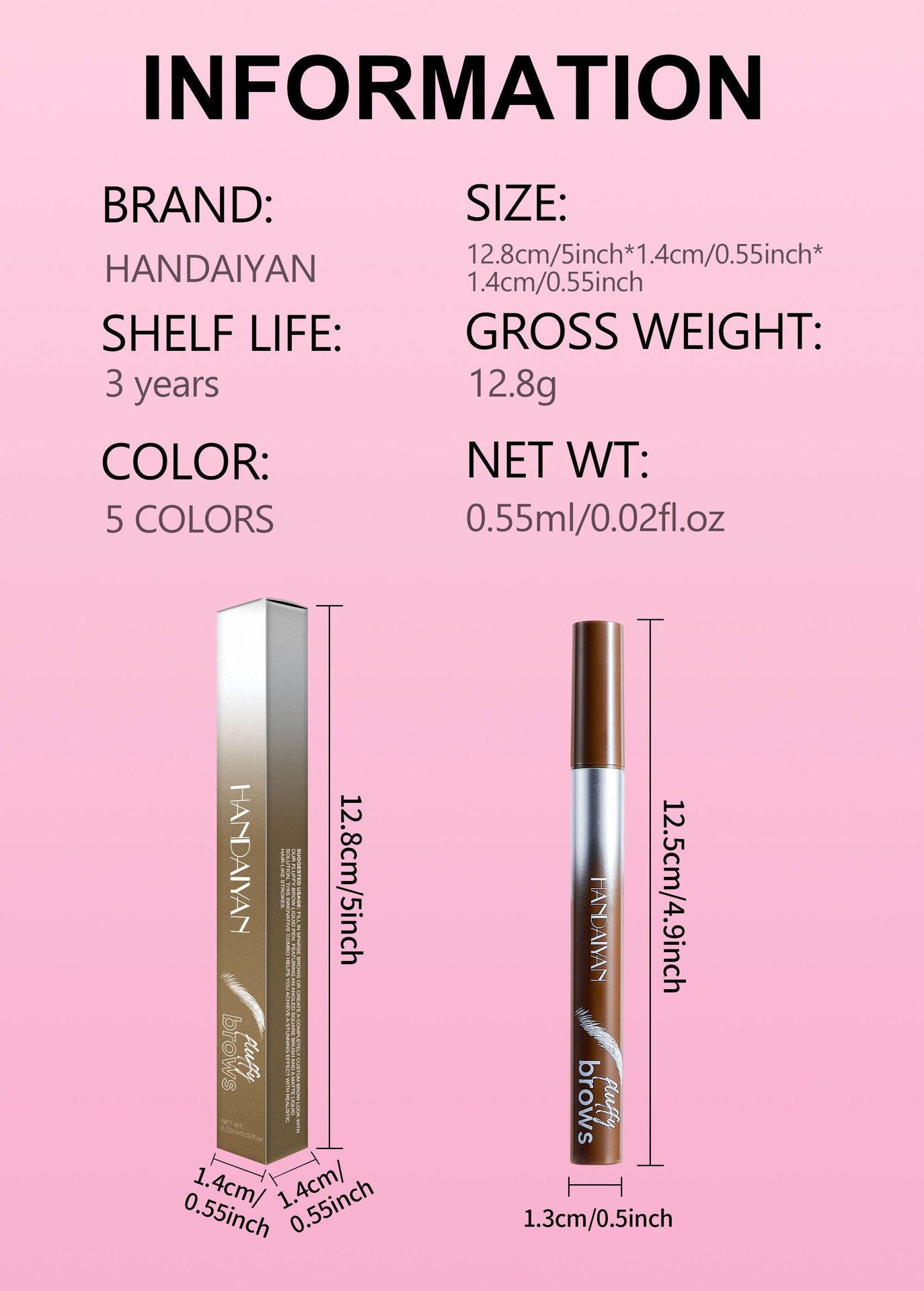 Eyebrow Pencil Five-color Wild Waterproof And Durable Liquid