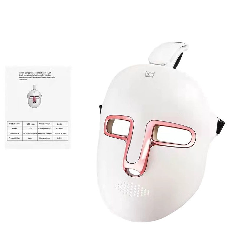 Beauty Instrument Facial Mask IPL Device Household Silicone Red Light LED Beauty Mask