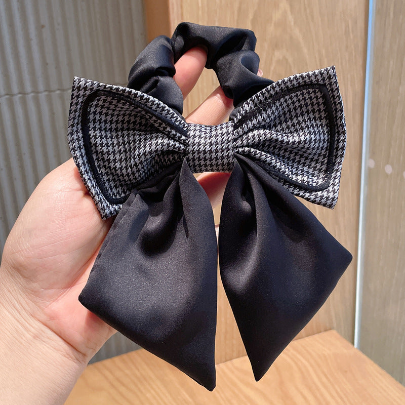 French Retro Style Letters Female Tie Hair Fashion Floating Headband Rope