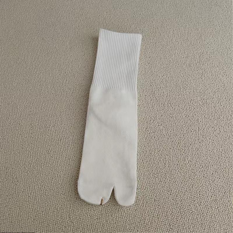 Women's Solid Color Two Toe Summer Socks