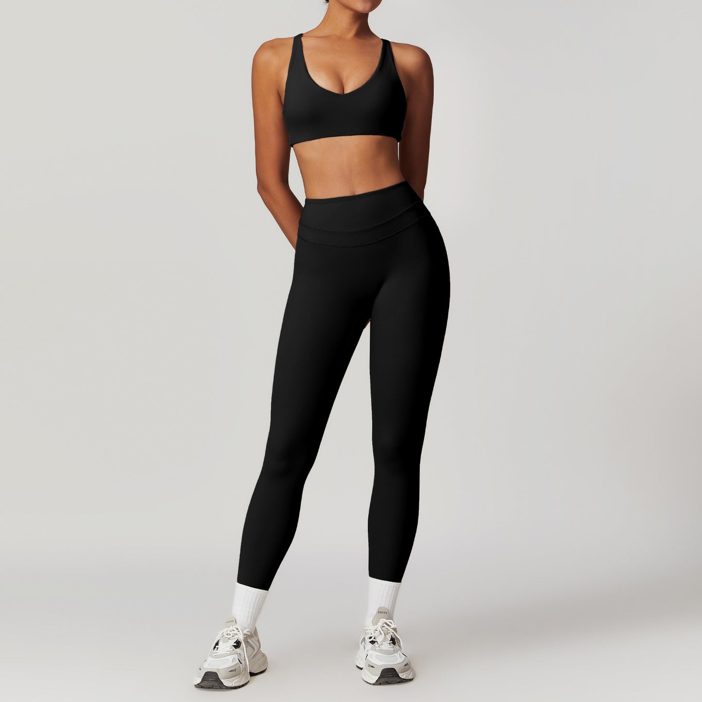 Women's Beautiful Back Yoga Running Fitness Set