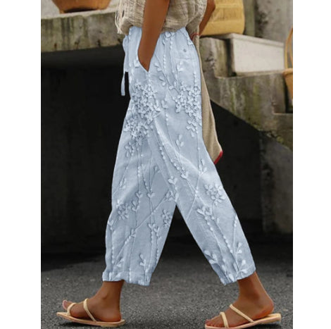 Printed Pattern Fashion Casual Trend Women's Ankle Banded Pants