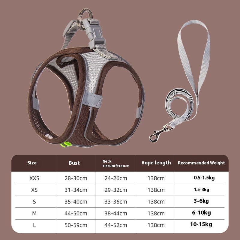 Pet Dog Vest Type Leash Reflective Harness