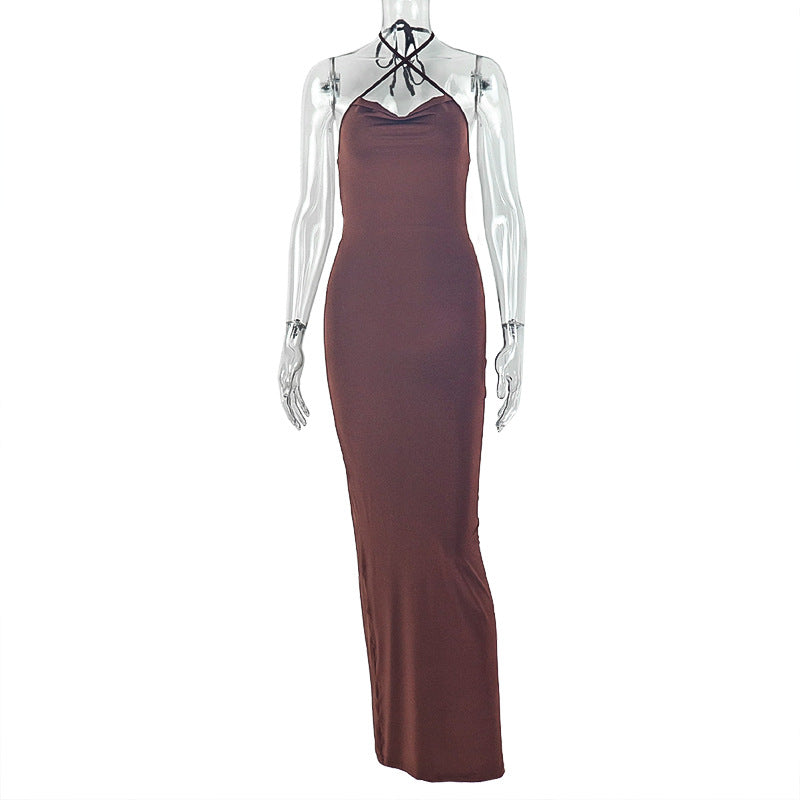 Womens Strapless Sleeveless Bodycon Maxi Dress