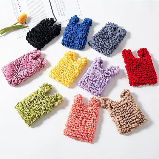 New Magic Expansion Fold Pleated Flexible Stretch Mini Bag Large Capacity Bubble Elastic Paddy Portable Shopping Handbag Tote