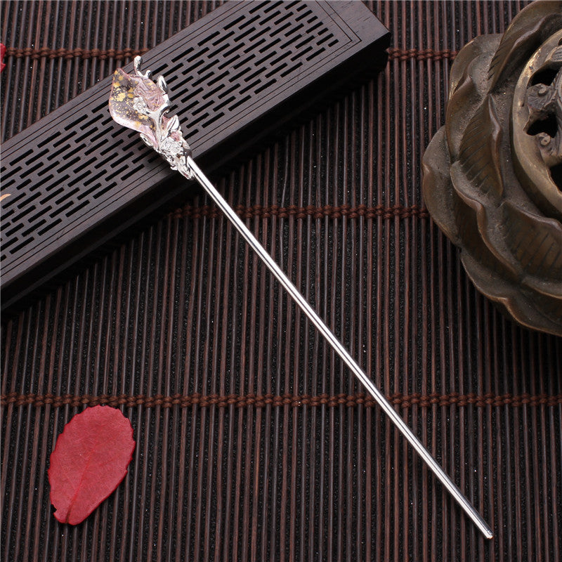 Women's Antique Simple Mulan Accessories Tassel Retro Hanfu Hairpin