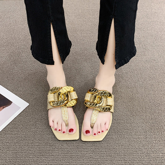 New Large Size Flip-flops Simple Toe