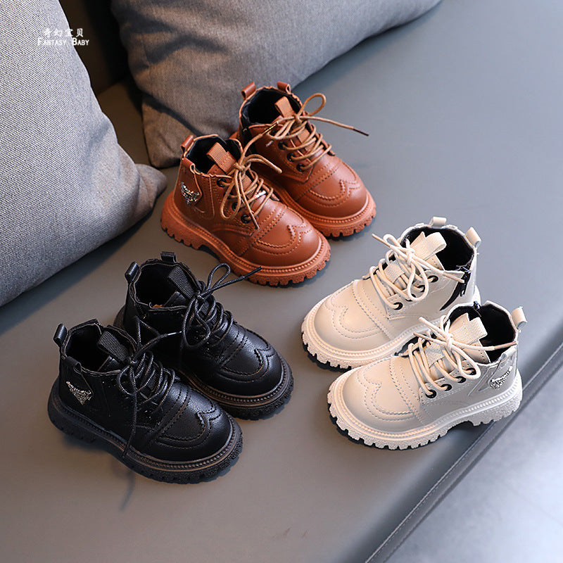 British Style Fashion Korean Baby Booties