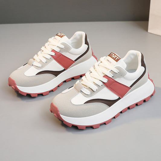 Farvematchende sports damesko åndbar platform