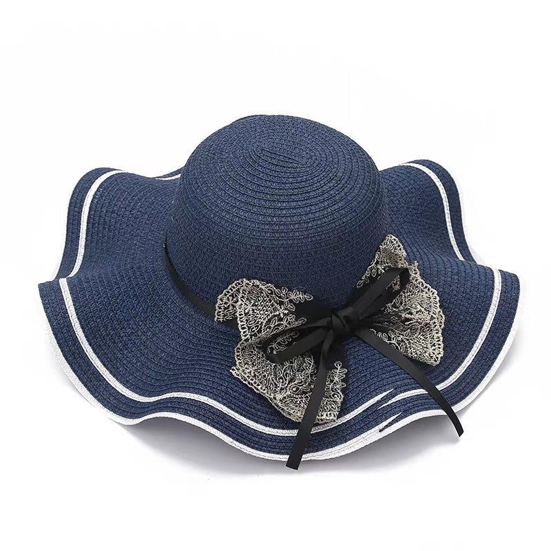 Women's Fashion Simple Wavy Sun Hat