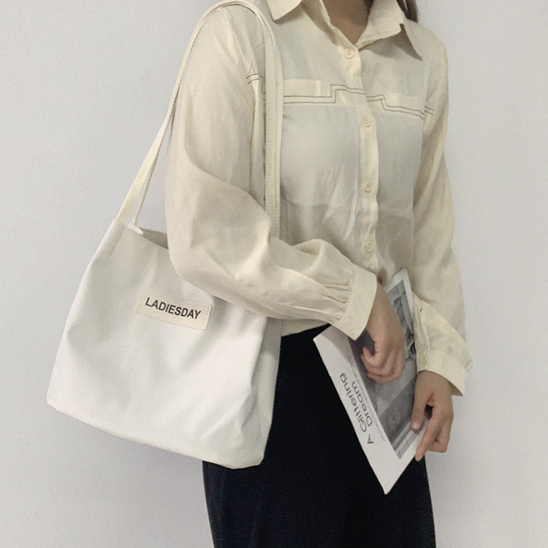 Women's One Shoulder Nylon Waterproof Canvas Bag