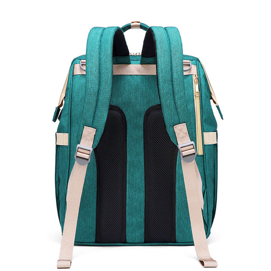 Fashion Backpack Multi-functional Large Capacity Usb Rechargeable Oxford Waterproof Leisure Diaper Backpack