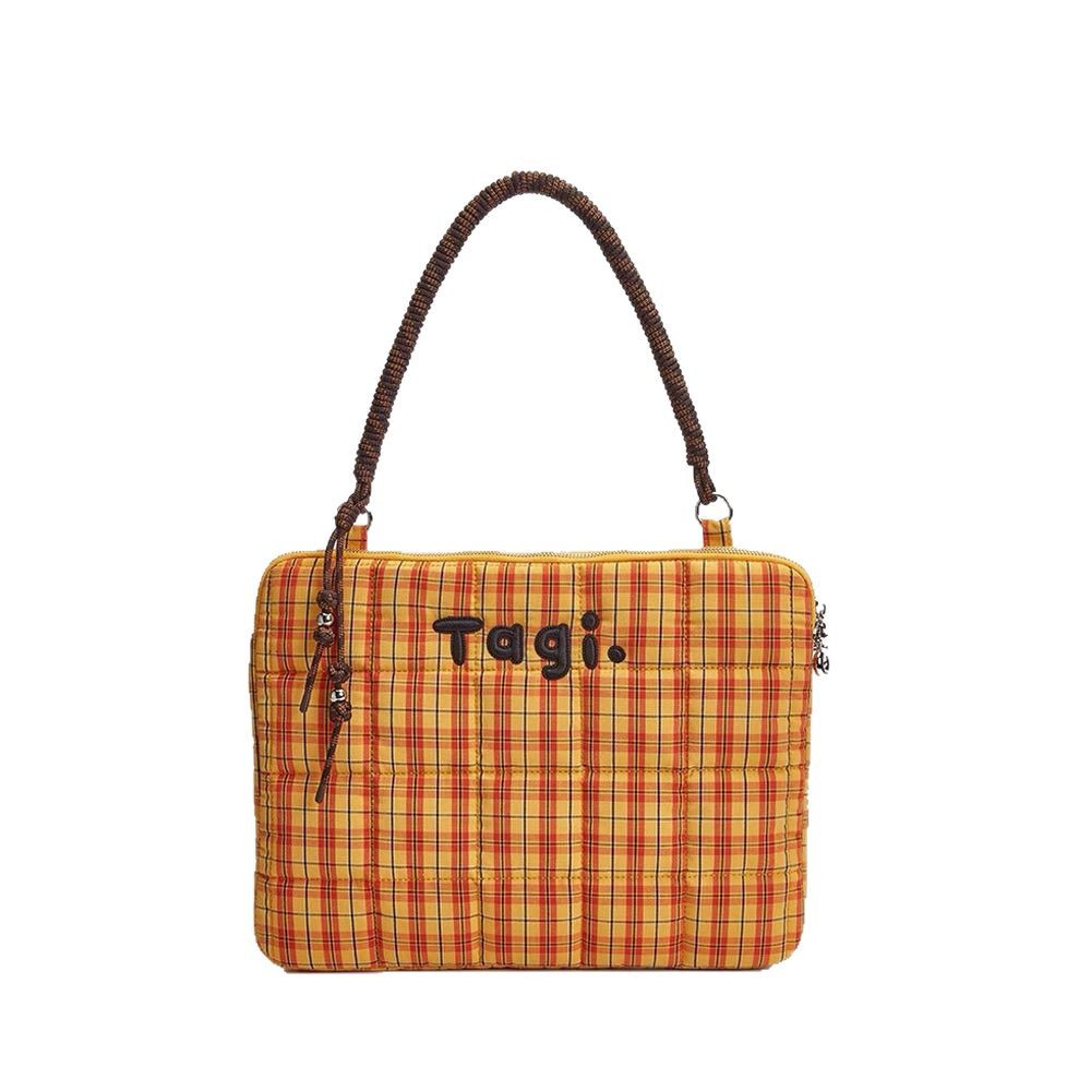 Plaid Tote One Shoulder Laptop