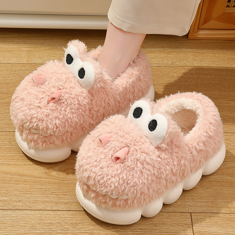 Cotton Slippers Women's Winter Home Thick Soled Lovers